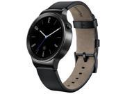 Huawei Smart Watch Silver Stainless Steel Classic Version with Black Leather Strip Smartwatch Silver