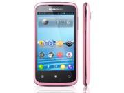 Original New Lenovo A376 Android 4.0 Dual SIM Core SC8825 1.0GHz WIFI Smart Cell Phones White Pink Russian