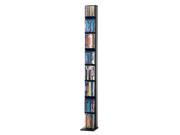 Elite153 Media Tower blk silver Holds 153cds 56dvds 70blu rays