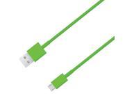 4XEM 4XMUSBCBLGN Green Micro USB To USB Data Charge Cable For Samsung HTC Blackberry