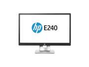 HP E240 23.8â€� Black Professional Full HD monitor 1920x1080 with 7ms Response Time 60Hz Refresh rate 1000 1 contrast ratio Tilt Height Adjustable VGA HDMI