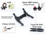 Mini QAV250/300 Carbon Quadcopter w/ cc3d Emax 1806 motor Emax-12A Esc GF 5030