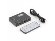 5 Port 1080P Video HDMI Switch Switcher Splitter for HDTV PS3 DVD Remote