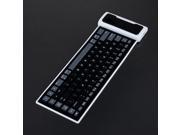 Black Mini Soft Silicone Foldable Portable Flexiable Bluetooth Keyboard