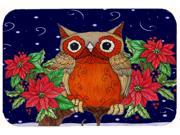 Whose Happy Holidays Owl Kitchen or Bath Mat 24x36 