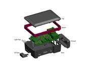 Cyntech Raspberry Pi Case Rev B Compatible Black Color