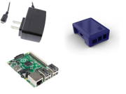 Raspberry Pi Model B Deluxe Kit with Modular Case and 5v 2A PSU