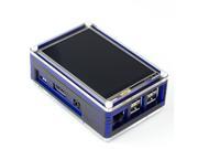 PiTFT Plus Pibow Case for Raspberry Pi 2 and Adafruit 2.8 or 3.5 PiTFT Plus Display