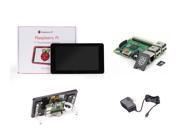 MakerBright™ Raspberry Pi 2 LCD Kit w Raspberry Pi 2 Official 7 LCD Pimoroni LCD Stand 8GB MicroSD w NOOBS 5.1v 2A PSU