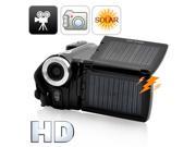 Hd Digital Video Camcorder Solar Camcorder with Dual Charging Panels