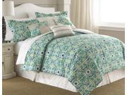 Natasha Green Floral Medallion 8-piece Comforter Set King Jade