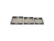 Wd Shell Tray Set Of 3 16 Inches 18 Inches 20 Inches Width