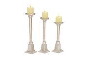 Alum Cndl Hldr Set Of 3 14 Inches 16 Inches 18 Inches Height