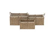Seagrass Bskt Set Of 3 15 Inches 17 Inches 19 Inches Width