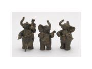 Ps Elephant Musicians Set Of 3 5 Inches Width 8 Inches Height
