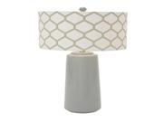Cer Mtl Grey Table Lamp 30 Inches Height