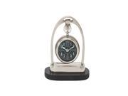 Alum Wd Table Clock 7 Inches Width 8 Inches Height