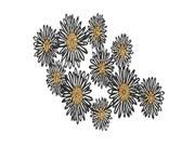 Mtl Flower Wall Decor 44 Inches Width 23 Inches Height