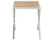 SSTEEL WD ACCENT TABLE 18 W 22 H