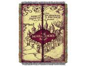 Harry Potter Marauders Map  Woven Tapestry Throw (48inx60in)