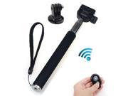 Bluetooth Remote Control Shutter+Extendable Handheld Monopod For Gopro Hero 2 3