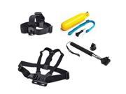 Head Strap+Chest Mount+Floating Handle Grip Monopod For GoPro Hero 1 2 3 3+