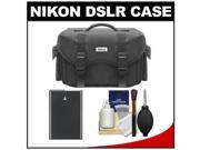 Nikon 5874 Digital SLR Camera Case - Gadget Bag with EN-EL14 Battery + Cleaning Kit
