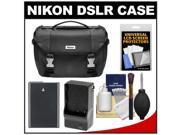 Nikon Deluxe Digital SLR Camera Case - Gadget Bag with EN-EL14 Battery + Charger + Accessory Kit