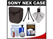 Sony LCS-BBF Soft Digital Camera Case for NEX Digital Cameras (Black) with Accessory Kit