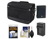 Nikon DSLR Camera/Tablet Messenger Shoulder Bag with EN-EL14 Battery & Charger + Kit for Df, D3100, D3200, D3300, D5100, D5200, D5300
