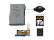 Nikon EN-EL14a Rechargeable Li-ion Battery with Nikon Cleaning Kit for Coolpix P7800 & D3100, D3200, D5100, D5200, D5300 DSLR Camera
