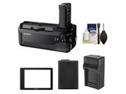 Sony VG-C1EM Vertical Battery Grip for Alpha A7, A7R & A7S Camera with PCK-LM16 Semi-Hard LCD Screen Protector + Battery & Charger Kit