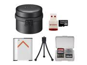 Sony LCS-BBM Carrying Case for DSC-QX10 Camera (Black) with 16GB Card & Reader + Battery + Flex Tripod + Accessory Kit