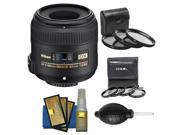 Nikon 40mm f/2.8 G DX AF-S Micro-Nikkor Lens with 7 UV/CPL/ND8 & Close-up Filters + Nikon Cleaning Kit