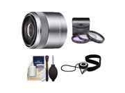 Sony Alpha E-Mount E 30mm f/3.5 Macro Lens with 3 UV/FLD/PL Filters with Cleaning Kit