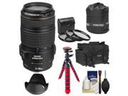 Canon EF 70-300mm f/4-5.6 IS USM Zoom Lens with Case + Flex Tripod + 3 UV/CPL/ND8 Filters + Hood + Accessory Kit