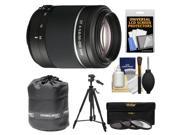 Sony Alpha A-Mount 55-200mm f/4-5.6 DT SAM Zoom Lens with Tripod + 3 UV/ND8/CPL Filters + Accessory Kit