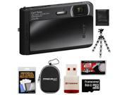 Sony Cyber-Shot DSC-TX30 Shock & Waterproof Digital Camera (Black) with 8GB Card + Case + Flex Tripod + Accessory Kit