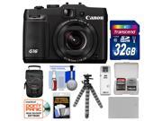 Canon PowerShot G16 Wi-Fi Digital Camera (Black) with 32GB Card + Case + Battery + Flex Tripod + Accessory Kit