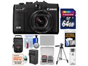 Canon PowerShot G16 Wi-Fi Digital Camera (Black) with 64GB Card + Case + Battery & Charger + Tripod + Accessory Kit