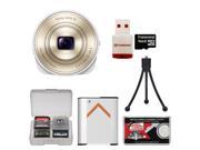 Sony Cyber-Shot DSC-QX10 Smartphone Attachable Lens-Style Digital Camera (White) with 16GB Card & Reader + Battery + Flex Tripod + Accessory Kit