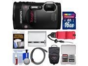 Olympus Tough TG-850 iHS Shock & Waterproof Digital Camera (Black) with 16GB Card + Case + Battery + Float Strap + Accessory Kit