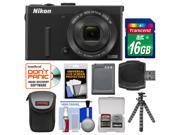 Nikon Coolpix P340 Wi-Fi Digital Camera (Black) with 16GB Card + Case + Battery + Flex Tripod + Accessory Kit