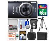 Canon PowerShot Elph 340 HS Wi-Fi Digital Camera (Black) with 16GB Card + Case + Battery + Tripod + Accessory Kit