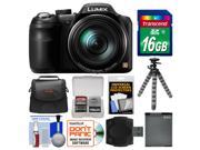 Panasonic Lumix DMC-LZ40 Digital Camera with 16GB Card + Case + Battery + Flex Tripod + Kit