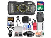Ricoh WG-20 Shock & Waterproof Digital Camera & Binoculars Adventure Kit with 8x22 Jupiter III+ Binoculars & Eat'n Tool + 16GB Card + Case + Battery + Tripod