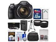 Sony Cyber-Shot DSC-H400 Digital Camera with 32GB Card + Case + Battery/Charger + Tripod + 3 UV/ND8/CPL Filters Kit