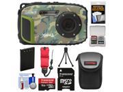 Coleman Xtreme3 C9WP Shock & Waterproof 1080p HD Digital Camera (Camo) with 16GB Card + Battery + Case + Tripod + Float Strap + Kit