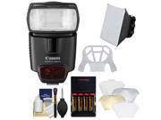 Canon Speedlite 430EX II Flash with Softbox + Diffuser + (4) Batteries & Charger + Accessory Kit