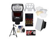 Nikon SB-700 AF Speedlight Flash with Softbox + Diffuser + (4) Batteries & Charger + Tripod + Accessory Kit